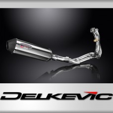 CFMOTO 650NK 2016-2023 Complete Exhaust System 343mm X-Oval Stainless Silencer
