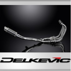 Suzuki GSX1400 2006-2007 4-1 Full Exhaust 200mm Round Carbon Silencer Can