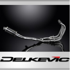 Suzuki GSX1400 2006-2007 4-1 Full Exhaust 225mm Oval Carbon Silencer Can