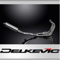 Suzuki GSX1400 2006-2007 4-1 Full Exhaust 350mm Oval Stainless Silencer Can