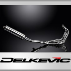 Suzuki GSX1400 2006-2007 4-1 Full Exhaust 450mm Oval Stainless Silencer Can