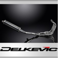 Suzuki GSX1400 2006-2007 4-1 Full Exhaust 450mm Oval Carbon Silencer Can