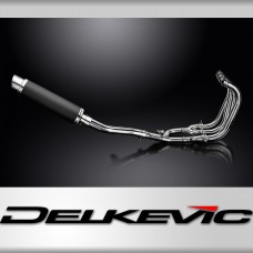 Suzuki GSX1400 2006-2007 4-1 Full Exhaust 350mm Round Carbon Silencer Can