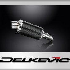 Royal Enfield Scram 411 2022-2024 225mm Oval Carbon Exhaust Silencer Can Kit