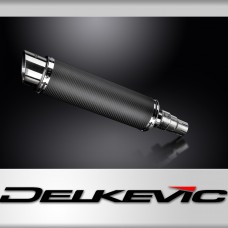 Royal Enfield Scram 411 2022-2024 350mm Round Carbon Exhaust Silencer Can Kit