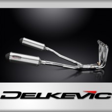 Kawasaki GTR1400 2007-2020 4-2 Complete Exhaust 343mm X-Oval Stainless Silencers