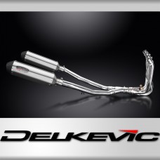 Kawasaki ZZR1400 2008-2011 4-2 Complete Exhaust 343mm X-Oval Stainless Silencers