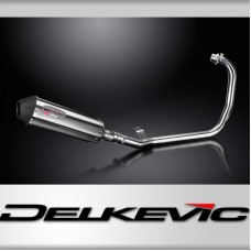 HIMALAYAN 2017-2024 / XOVAL 343mm (13.5 inch) R/H SILENCER COMPLETE SYSTEM BRUSH 304 STAINLESS STEEL