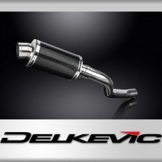 CFMOTO 650NK 2016-2023 225mm Oval Carbon Fibre Exhaust Silencer Can Kit