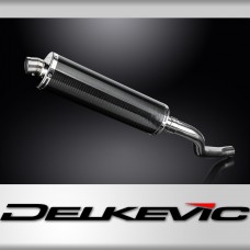 CFMOTO 650NK 2016-2023 450mm Oval Carbon Fibre Exhaust Silencer Can Kit