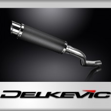 CFMOTO 650NK 2016-2023 350mm Round Carbon Fibre Exhaust Silencer Can Kit