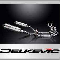 Honda ST1300 Pan European ABS Complete Exhaust 343mm X-Oval Stainless Silencer