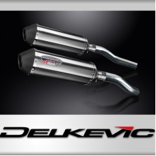 Honda ST1300 ABS Pan European 02-17 343mm X-Oval Stainless Exhaust Silencers Kit