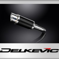 CFMOTO 650NK 2016-2023 200mm Round Carbon Fibre Exhaust Silencer Can Kit