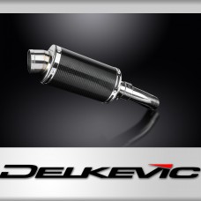 CFMOTO 650NK 2016-2023 225mm Oval Carbon Fibre Exhaust Silencer Can Kit