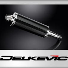 CFMOTO 650NK 2016-2023 350mm Oval Carbon Fibre Exhaust Silencer Can Kit