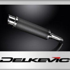 CFMOTO 650NK 2016-2023 350mm Round Carbon Fibre Exhaust Silencer Can Kit