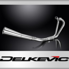 Kawasaki Z750B Twin 1976-1979 Complete Exhaust 2-1 Stainless Megaphone Silencer