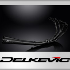 Honda CB350F Four 72-74 Exhaust 4-1 Megaphone Silencer Ceramic Coated Stainless