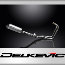 Kawasaki ER5 1996-2007 Complete Exhaust 2-1 260mm X-Oval Titanium Silencer Can