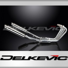 XJR1300 2004-2006 / SL10 ROUND 350mm (14 inch) SILENCER 4-2 COMPLETE SYSTEM 304 STAINLESS STEEL