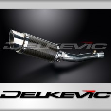 Honda CBR600FS Sport 2001-2003 200mm Round Carbon Exhaust Silencer Can Kit