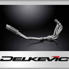 Kawasaki ZZR600 D/E ZZR400 K/N 90-09 Exhaust 4-1 200mm Round Carbon Silencer