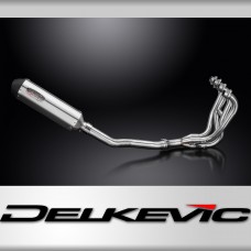 Kawasaki ZZR600 D/E ZZR400 K/N 90-09 Exhaust 4-1 343mm X-Oval Stainless Silencer