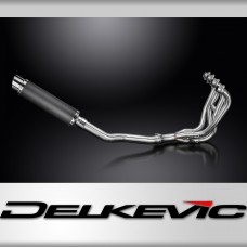 Kawasaki ZZR600 D/E ZZR400 K/N 90-09 Exhaust 4-1 350mm Round Carbon Silencer