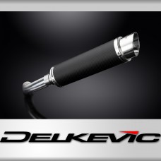 BMW F800S 2006-2011 350mm Round Carbon Exhaust Silencer Can Kit
