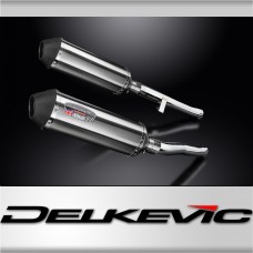 Suzuki GSX1400 2001-2004 Delkevic 343mm X-Oval Stainless Exhaust Silencer Kit
