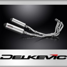 Kawasaki ZZR600 D/E ZZR400 K/N 90-09 Exhaust 4-2 343mm X-Oval Stainless Silencer
