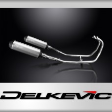 Kawasaki GPZ500S EX500 Complete Exhaust 2-2 343mm X-Oval Titanium Silencers Cans