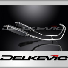 Kawasaki GPZ500S EX500 Complete Exhaust 2-2 343mm X-Oval Stainless Silencers