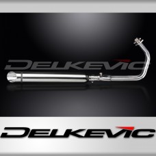 Kawasaki Vulcan S 650 2021-2023 Full Exhaust 550mm Slash Cut Silencer Stainless