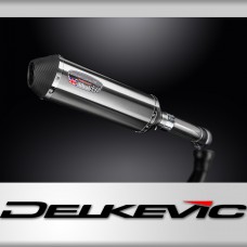 BMW K1300S 2009-2016 Delkevic 343mm X-Oval Stainless Exhaust Silencer Can Kit