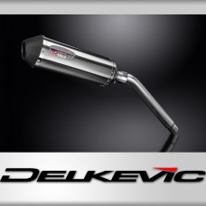 Honda XL600V Transalp 1987-2000 343mm X-Oval Stainless Exhaust Silencer Can Kit