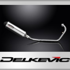 Kymco VSR125 Visar 2014-2024 Complete Exhaust 343mm X-Oval Stainless Silencer 