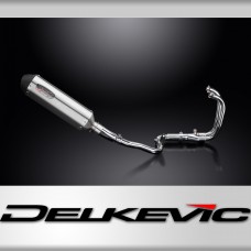 VERSYS 300 2017-2021 / XOVAL 343mm (13.5 inch) R/H SILENCER 2-1 COMPLETE SYSTEM BRUSH 304 STAINLESS 