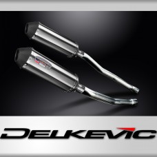 Kawasaki ZZR1400 Ninja 2008-2011 343mm X-Oval Stainless Exhaust Silencer Can Kit