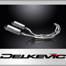 Yamaha XJ600 Diversion 1992-04 Full Exhaust 4-2 260mm X-Oval Titanium Silencers