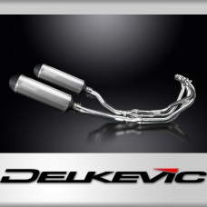 Yamaha XJ600 Diversion 1992-04 Full Exhaust 4-2 343mm X-Oval Titanium Silencers