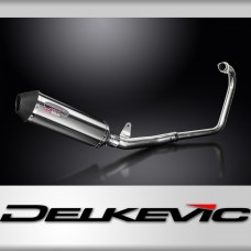 CBF250 2004-2012 / XOVAL 343mm (13.5 inch) R/H SILENCER COMPLETE SYSTEM BRUSH 304 STAINLESS STEEL