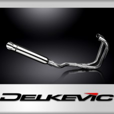 Honda CB350G 73 CB350K 69-73 Full 2-1 Exhaust 410mm Stainless Slash Cut Silencer