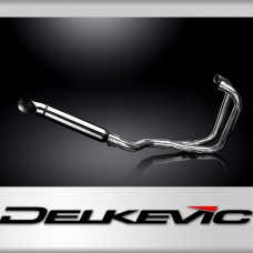 Honda CB350G 73 CB350K 69-73 Full 2-1 Exhaust 410mm Stainless Turn Out Silencer