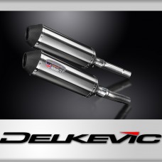 MONSTER 620 2002-2006 / 2* XOVAL 343mm (13.5 inch) L/H + R/H SILENCERS BRUSH 304 STAINLESS STEEL