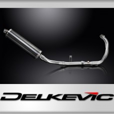 Yamaha XSR700 2021-2024 Complete Exhaust 2-1 450mm Oval Carbon Silencer Can