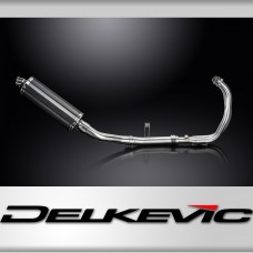 Yamaha XSR700 2021-2024 Complete Exhaust 2-1 350mm Oval Carbon Silencer Can