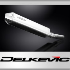 Kawasaki KLZ1000 2010-2014 420mm Tri-Oval Stainless Exhaust Silencer Can Kit