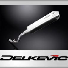 WR125 R 2009-2017 / TRI-OVAL 420mm (17 inch) LH SILENCER 304 STAINLESS STEEL